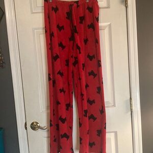 No brand red and black‎ Scotties pajama pants, size large, good used condition